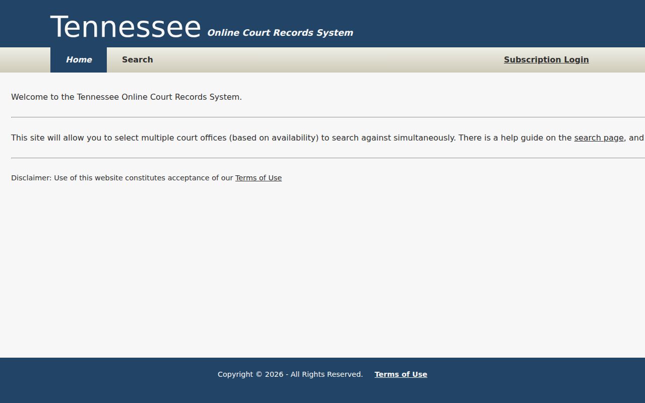 Hickman County case lookup public TnCIS portal