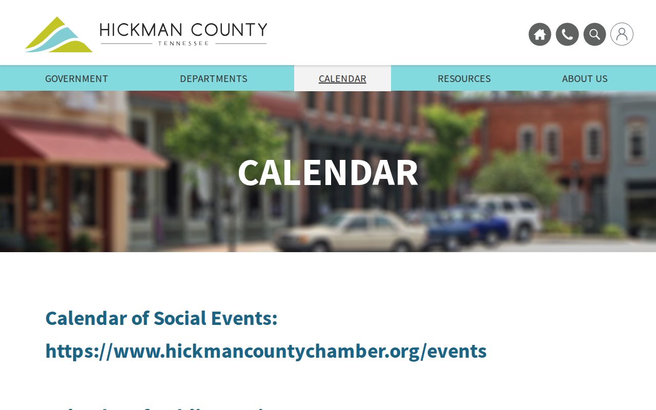 Hickman County court calendar and county event calendar distinction