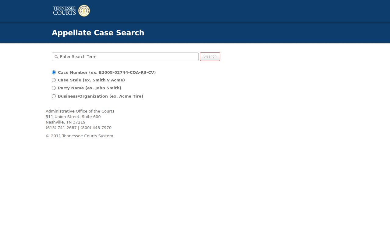 Hickman County criminal docket appellate public case search